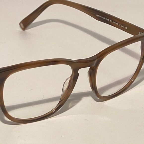 Warby Parker Jennings Eyeglasses Oversized Brown 228 53-19.145 - Picture 7 of 12